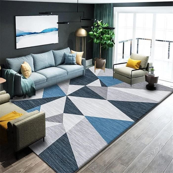 Chambre Bebe Complet Decoration Chambre Bebe Fille Tapis De Salon Bleu Gris Rectangulaire Decoration 100x150cm 5267 Cdiscount Maison