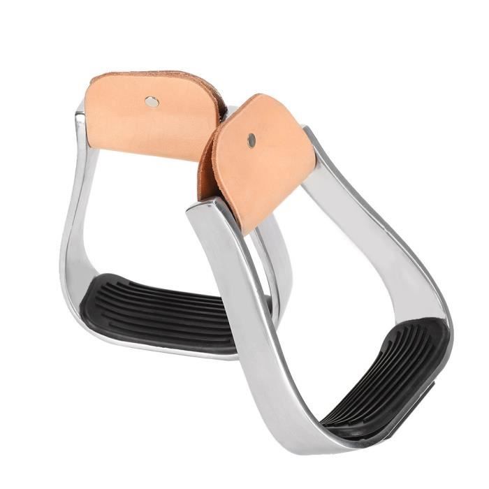 Étriers De Selle Western Roping 5 1/2" En Aluminium Coudé - Neufs, Marque Hill Leather Company