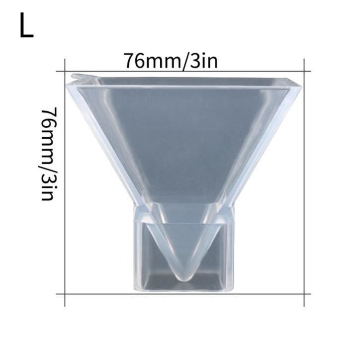2 Moules Silicone Pyramide - Grand Moule Résine époxy Pour Cristal, Savon, Bombe Bain, Bougie - DIY Décoration Maison - 2
