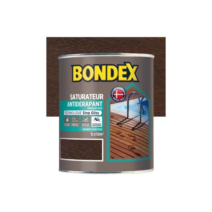 Bondex Saturateur Anti Derapant Jardin Teck Chocolat Mat 1l Achat Vente Peinture Vernis Saturateur Teck Chocolat 1 L Cdiscount