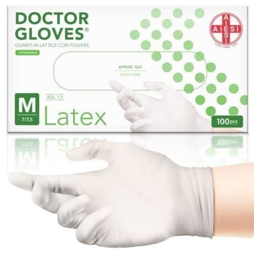 Gants En Latex Poudrés Blanc Taille M AQL 1.5 (100 Utés - Foto 3
