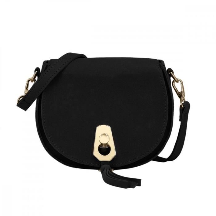 Sac bandoulière daim new arrivals noir