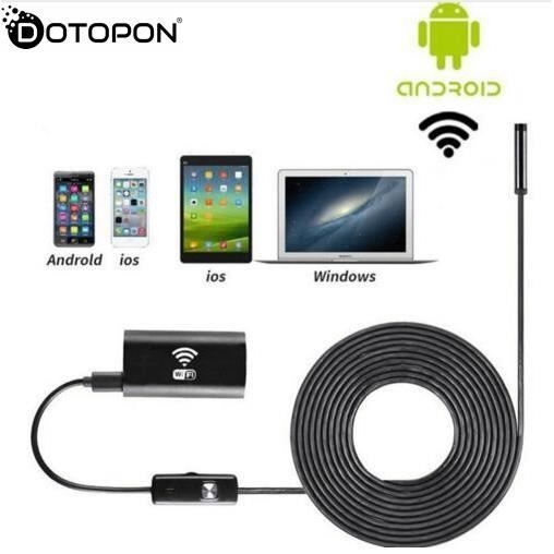 Endoscope Étanche pour iOS Android Endoscope 1 M 8mm Dotopon
