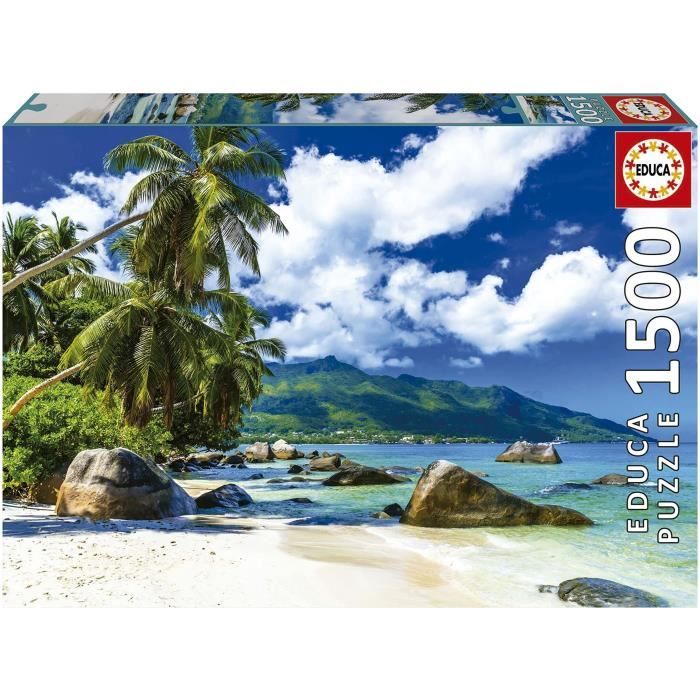 Puzzle SEYCHELLES de 1500 pi ces EDUCA Paysage et nature