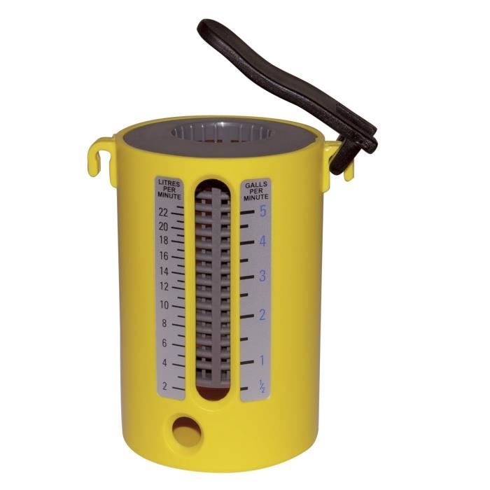Tasse de mesure de débit - EXPERTBYNET - 2 à 22L/mn - Lecture automatique