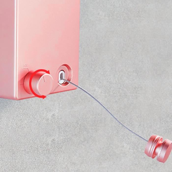 Corde à Linge Rétractable, Corde Réglable en Acier Inoxydable, Ligne de Séchage Murale pour Gain Corde à Linge Rétractable, Corde Réglable en Acier Inoxydable, Ligne de Séchage Murale pour Gain