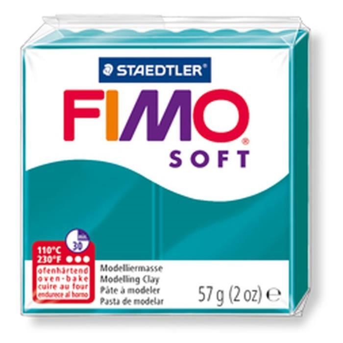 Pâte Fimo 57 g Soft - Pétrole - 8020.36 - Fimo Vert