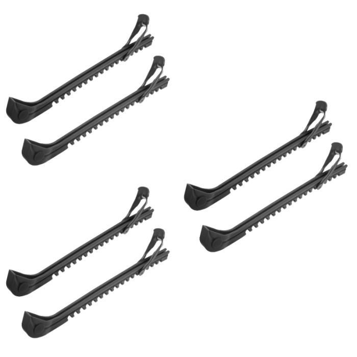 Lot De 3 Protège-lames Pour Patins à Glace - Élastiques, Ajustables - Pour Hockey Et Danse Artistique - Noir