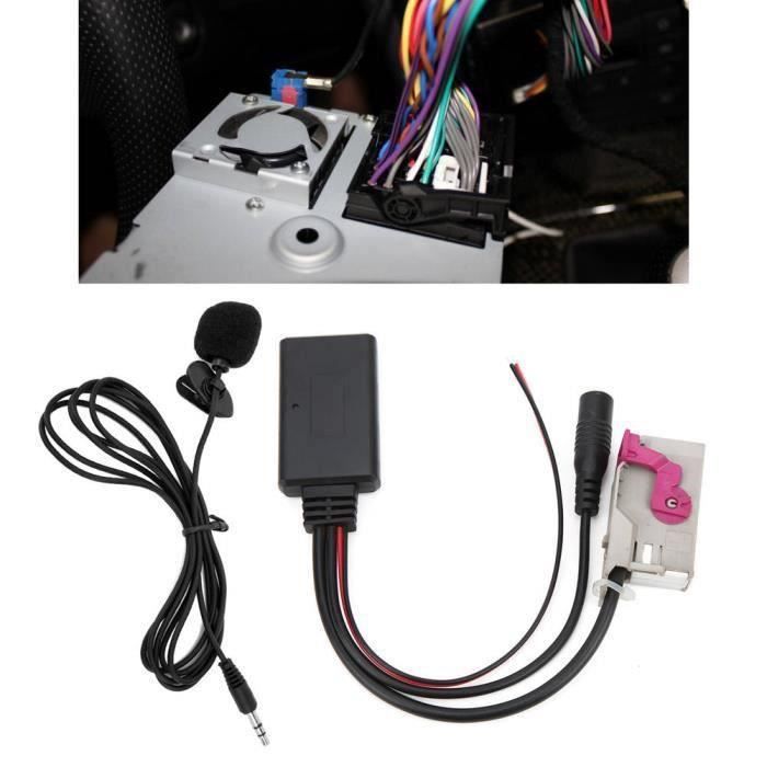 CHX-Câble Module Bluetooth de voiture AUX-IN Adaptateur de microphone ...