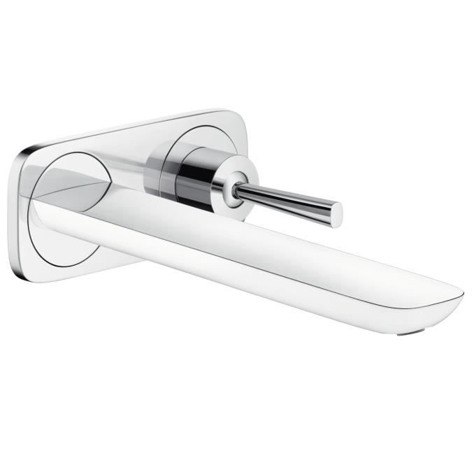 Hansgrohe Puravida Mitigeur Lavabo Encastre Mural Bec Long 225mm Chrome Blanc 15085400 Achat Vente Robinetterie De Cuisine Hansgrohe Puravida 15085400 Cdiscount
