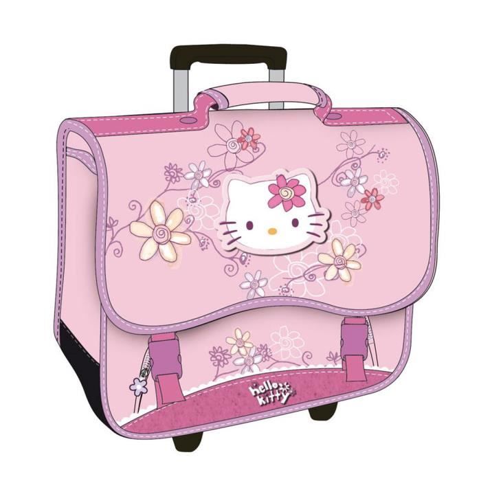cartable hello kitty a roulette