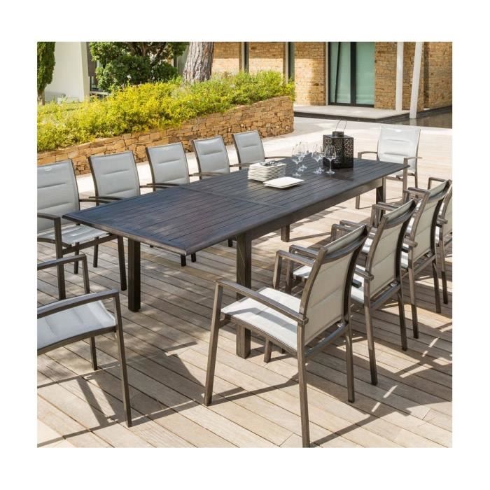 Table Ext Azua Hesperide 12 Personnes Effet Bois Achat Vente