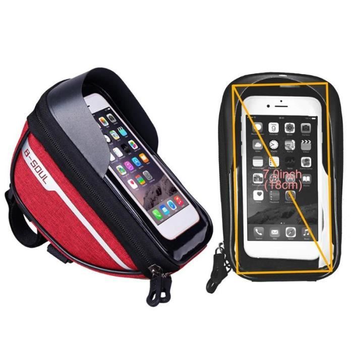 Sac étanche Pour Téléphone Sur Guidon De Moto - Transparent, écran Tactile Utilisable - Avec Port De Charge - Protection Pluie Et Projections - Pour Vélos, Scooters, Motos - 8