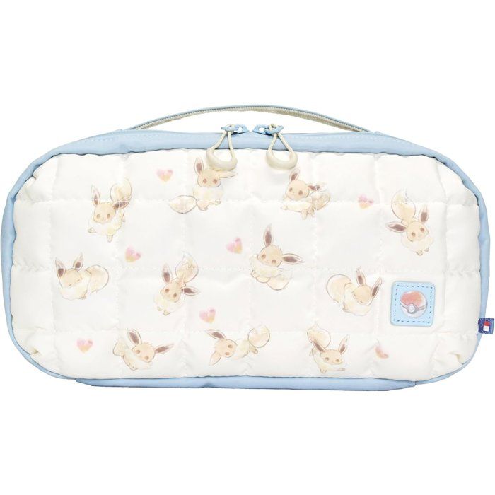 Pochette rembourrée de protection et transport console - Nintendo Switch et Switch 2 - Hori - Pokémon - Motif Évoli Cottage Core