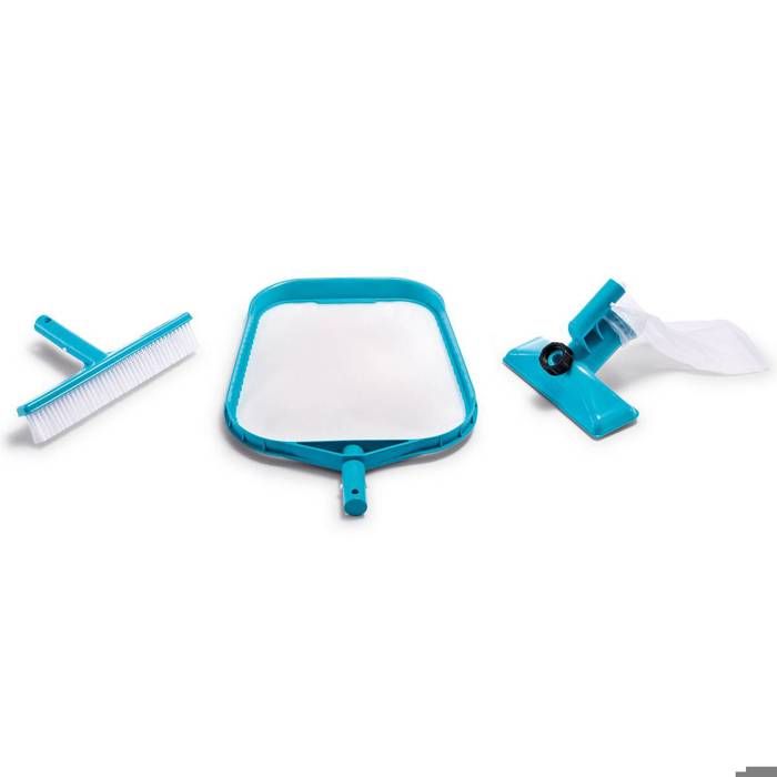 Intex Kit Nettoyage Piscine Avec Epuisette Tete De Balai Brosse Achat Vente Entretien De Piscine Intex Kit Nettoyage Piscine Cdiscount