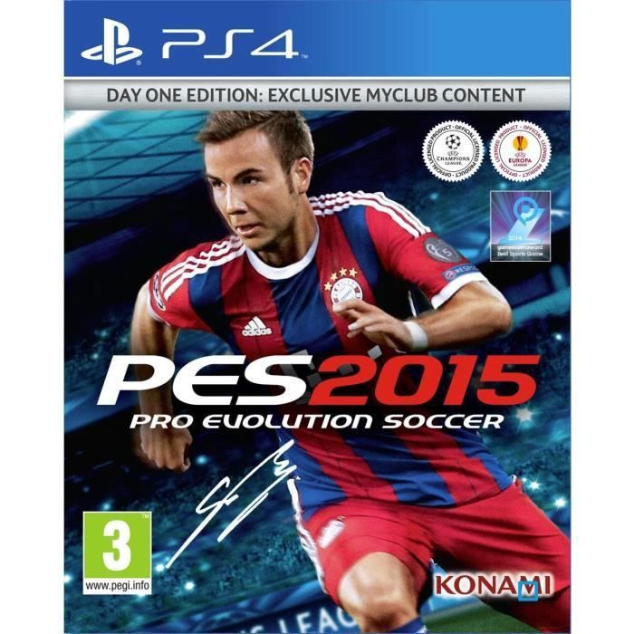 Jeu PS4 - Pro Evolution Soccer 2015 - Day One Edition - Sport - Konami