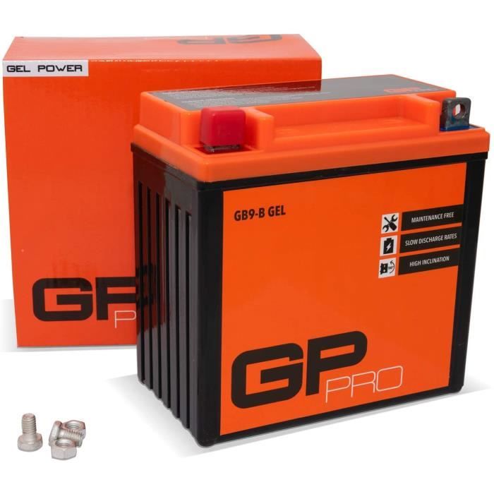 Batterie De Moto - Gb9-B 12V 9Ah Gel Démarrage (Compatible Yb9-B / 50914) (Sans