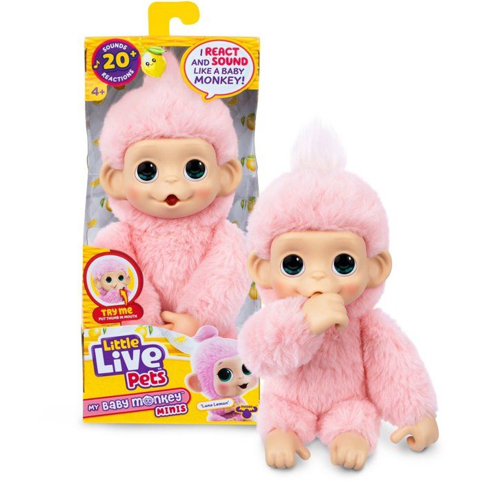 Animal en Peluche Little Live Pets – Mon Bébé Singe Mini - vue 2