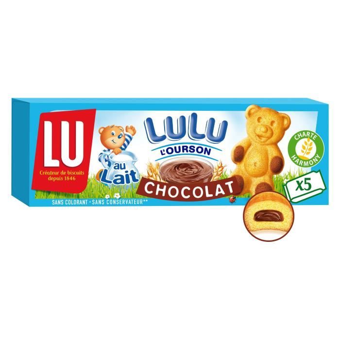 LULU L'Ourson Chocolat - 150 g - Achat / Vente biscuits enfant