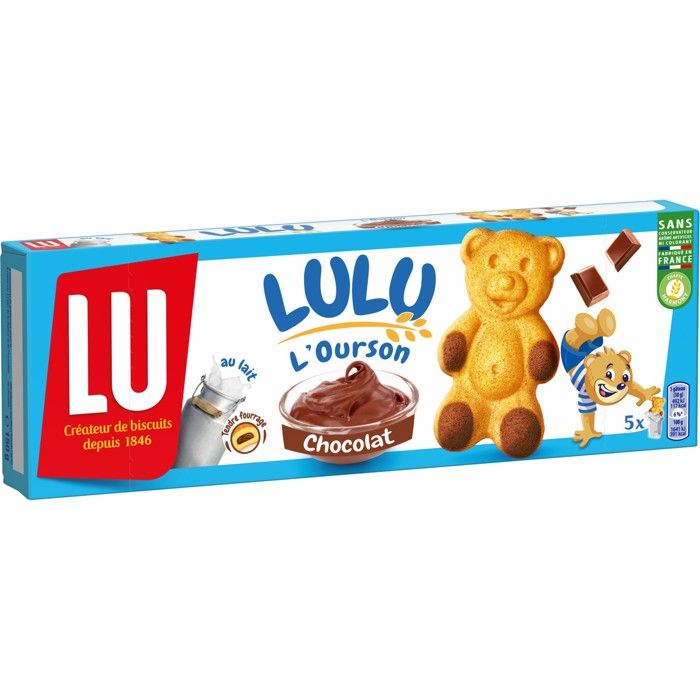 LULU L'Ourson Chocolat - 150 g - Achat / Vente biscuits enfant