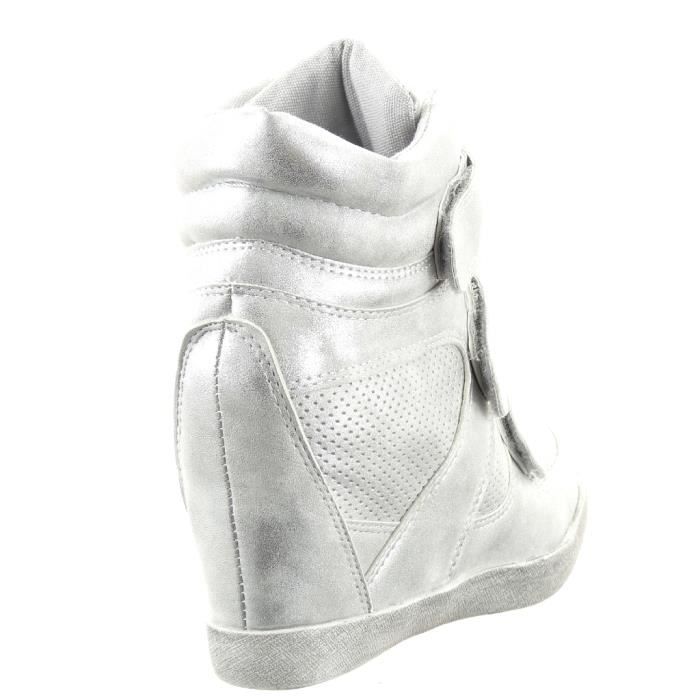 basket compensée argentée