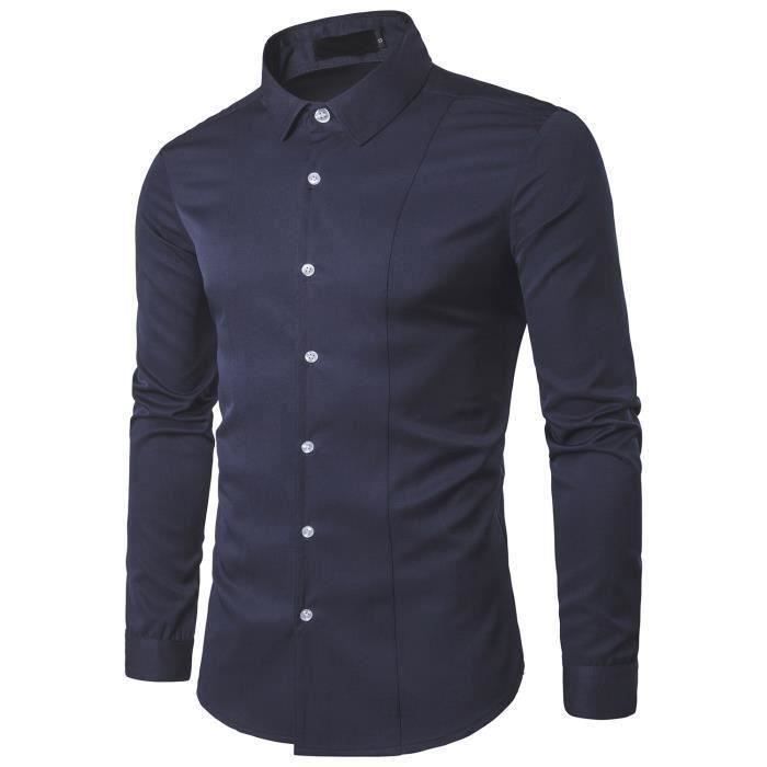 Generisch Chemise à Manches Longues Pour Homme - Coupe