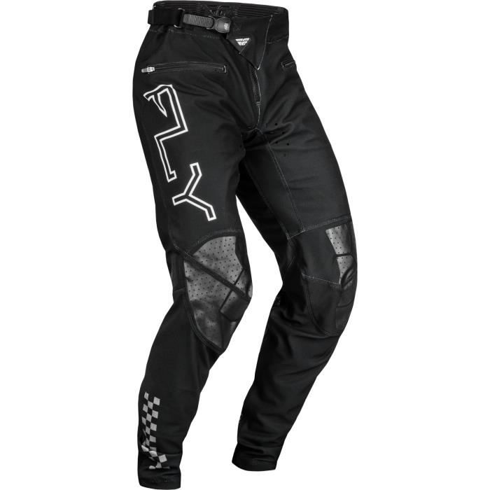pantalon de motocross fly racing rayce - noir - mixte - bmx - montagne - respirant