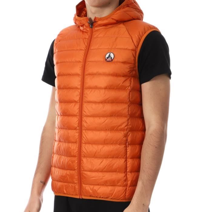Doudoune sans manche deals orange pour homme