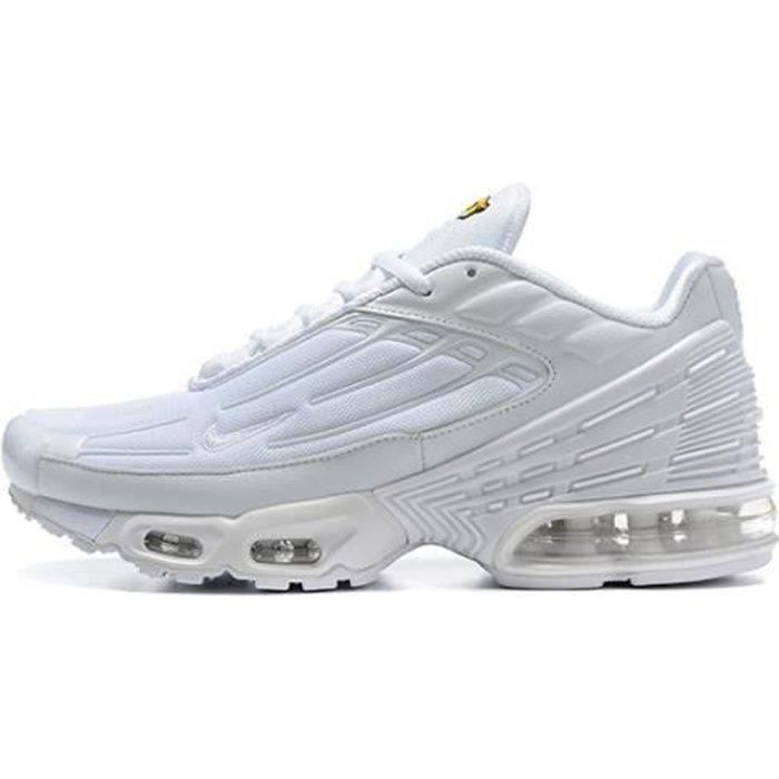 Basket Nike TN Plus Nike Blanc Mixte Talon Bobine Fermeture Lacets Couleurs multiples Cdiscount Chaussures