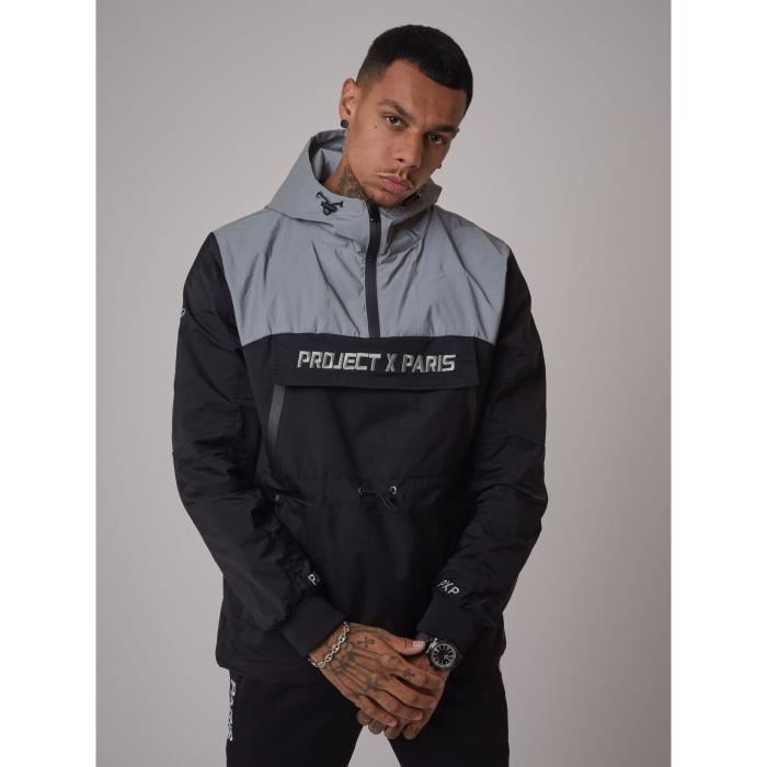 Sweat /à Capuche Style Coupe Vent bi-mati/ère Homme Project X Paris
