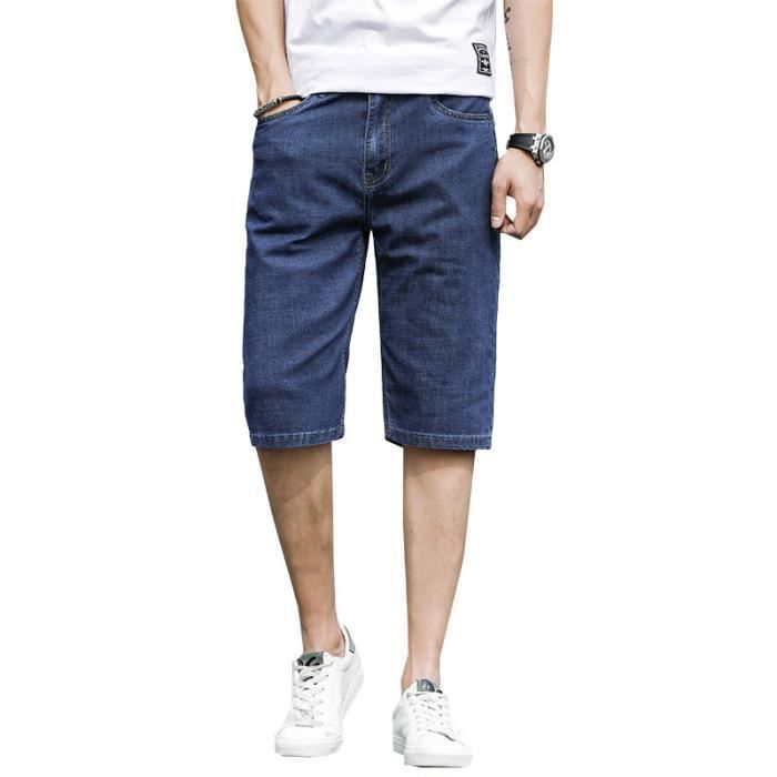 Pantacourt homme jean clearance