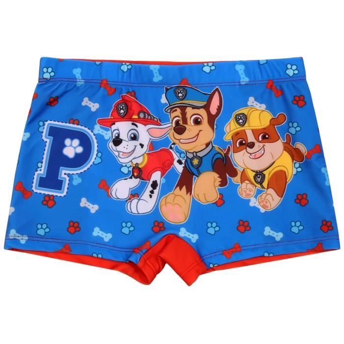 Ensemble Maillot De Bain Paw Patrol Garçon - 2 Pièces (Haut Et Short)