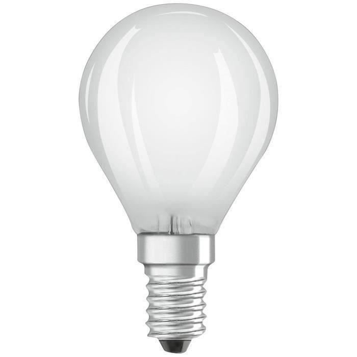 OSRAM - LED sphérique verre dépoli variable 5W E14 470lm froid