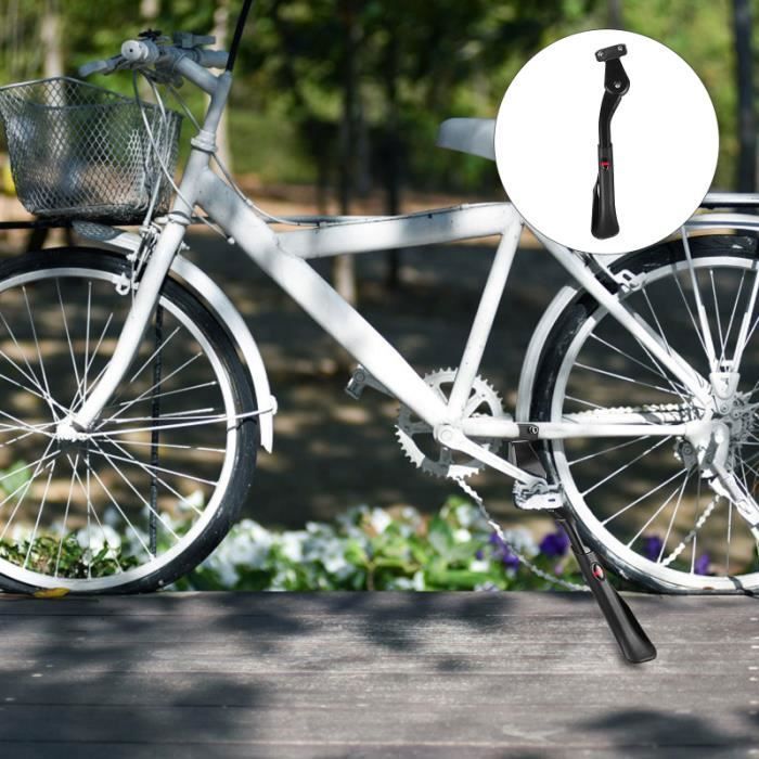 1pcs Bike Kick Parking Prop Pied Béquille Latérale Support de vélo béquille Outil Noir 