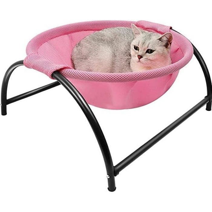 Xjydncg Lit Hamac Pour Chat Et Chien Coussin Lit Pour Chat Panier Fournitures Pour Chat Rose Cdiscount