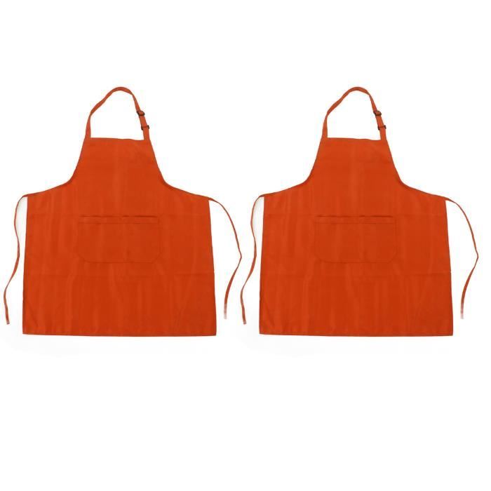 Tablier De Cuisine ABAKUHAUS Lavable Réglable - Couleurs Claires Sans Décoloration, Protection Élégante
