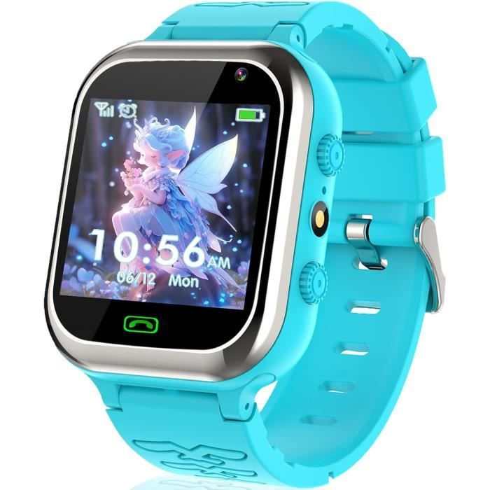 Montre Connectée Enfant 3-12 Ans - 32 Jeux éducatifs - Appareil Photo MP3 - Étanche IP68 - Cadeau Anniversaire Idéal