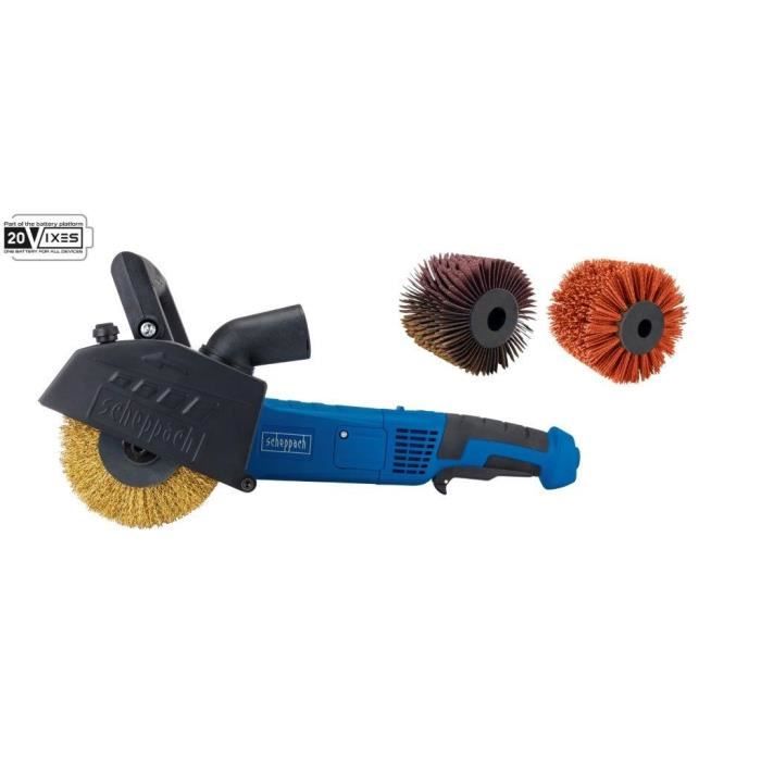 MRS1300 + 3 brosses laiton nylon lanière abrasive