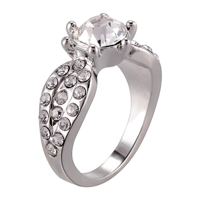 Bijoux De Bague De Mariage De Luxe En Strass Pour Des Femmes Us6 Achat Vente Baguier Bijoux De Bague De Mariage Cdiscount