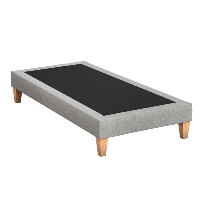 Sommier déco tapissier gris céleste - SOMEO 110x190 - Gris souris - Garantie 5 ans - Someo Sommier déco tapissier gris céleste - SOMEO 110x190 - Gris souris - Garantie 5 ans - Someo