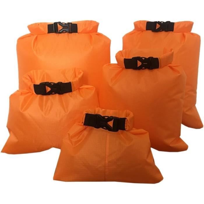 Sac De Flottaison Kayak Orange Vif - Sac Étanche Flottant Sécurité Natation, Camping, Randonnée