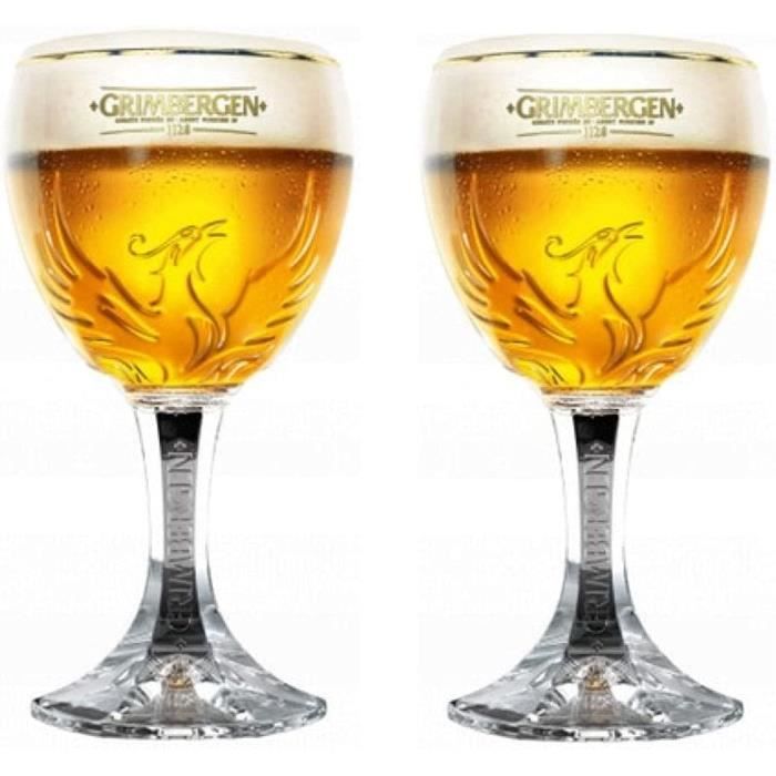 Verre Bière San Miguel Officiel Officiels - Lot De 2 Verres 33cl Avec Sous- Verres - Roxley Verres à Bière San Miguel