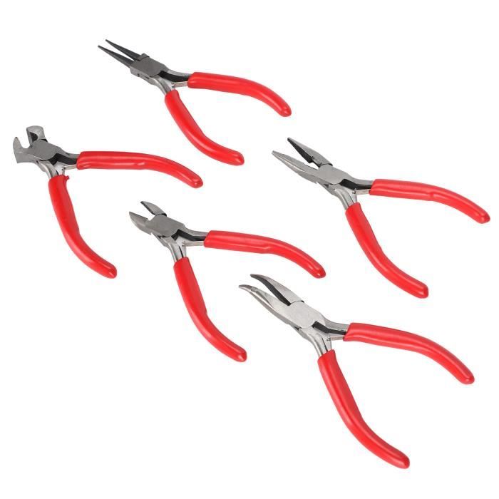 Mini Pinces Bijouterie 8 Pièces - Acier Résistant, Idéal Bricolage, électronique, Montres