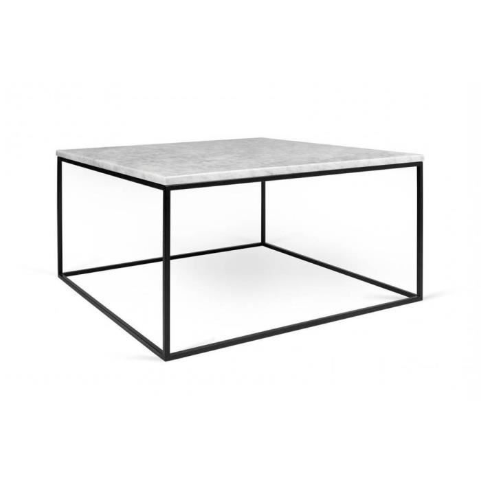 Table Basse Rectangulaire Gleam 50 Plateau En Marbre Structure