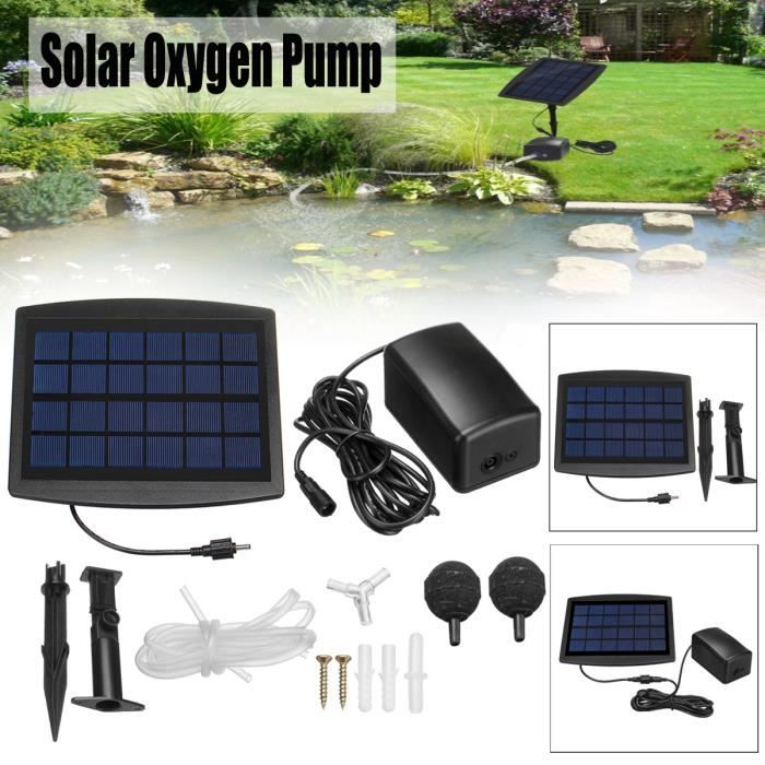 1 Pce Pompe à Oxygène Solaire Ronde 0.8 L/min Pompes Aérateur d'Air avec Tuyau d'Air 150cm 1 Pce Pompe à Oxygène Solaire Ronde 0.8 L/min Pompes Aérateur d'Air avec Tuyau d'Air 150cm