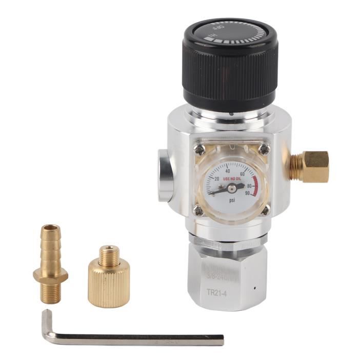 Mini Régulateur CO2 Inox Pour Keg - Kit Homebrewing Avec Manomètre