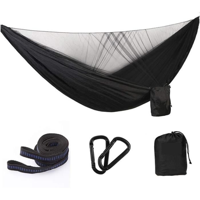 Hamac De Camping Winner Outfitters - Simple, Rouge/noir - Portable Avec Sangles Et Cordes