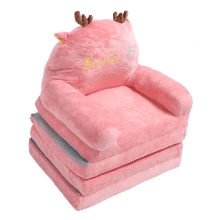 Fdit canapé pour enfants pliable de dessin animé en peluche Dessin