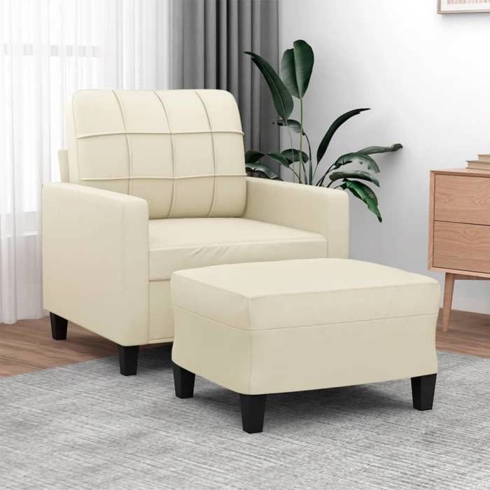 vidaXL Fauteuil et Repose pied - vue 5