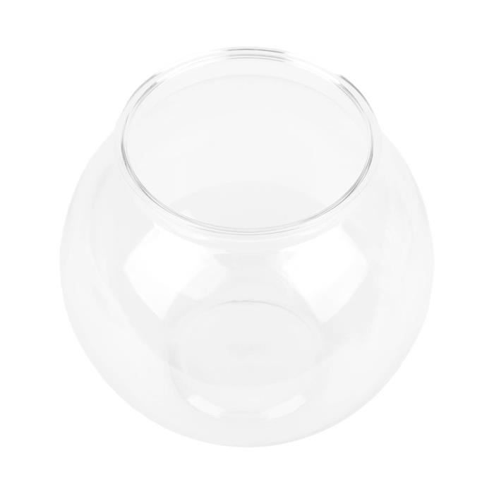 Meilleurs prix pour Vvikizy Bol à poissons rond Bol à poisson rond en plastique robuste, Style incassable, petit aquarium rond animalerie decoration